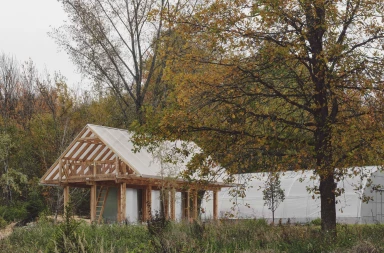 Atelier L’Abri’s design for minimal wooden pavilion embraces sustainable regeneration and self-sufficiency Atelier L’Abri’s design for minimal wooden pavilion embraces sustainable regeneration and self-sufficiency